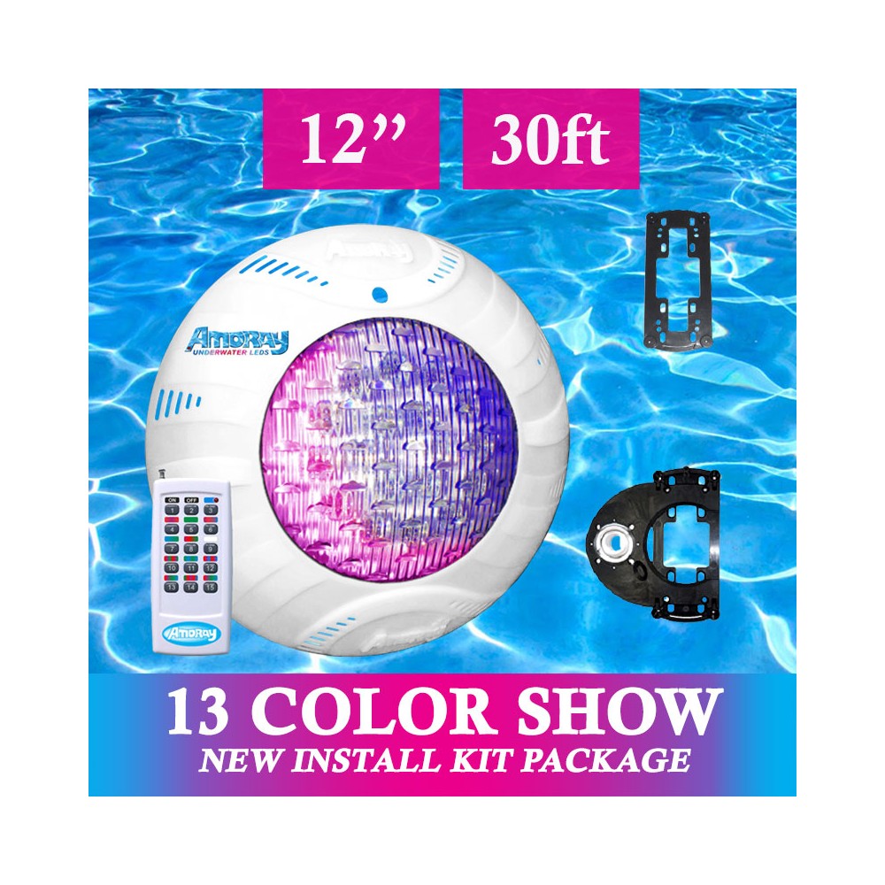 Amoray 12in New Install Light Kit (13 Color Show ) 30ft
